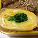 お弁当に〜ほうれん草入り卵焼き